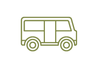 land transport icon green color