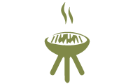 bbq icon green color