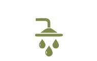 shower icon green color